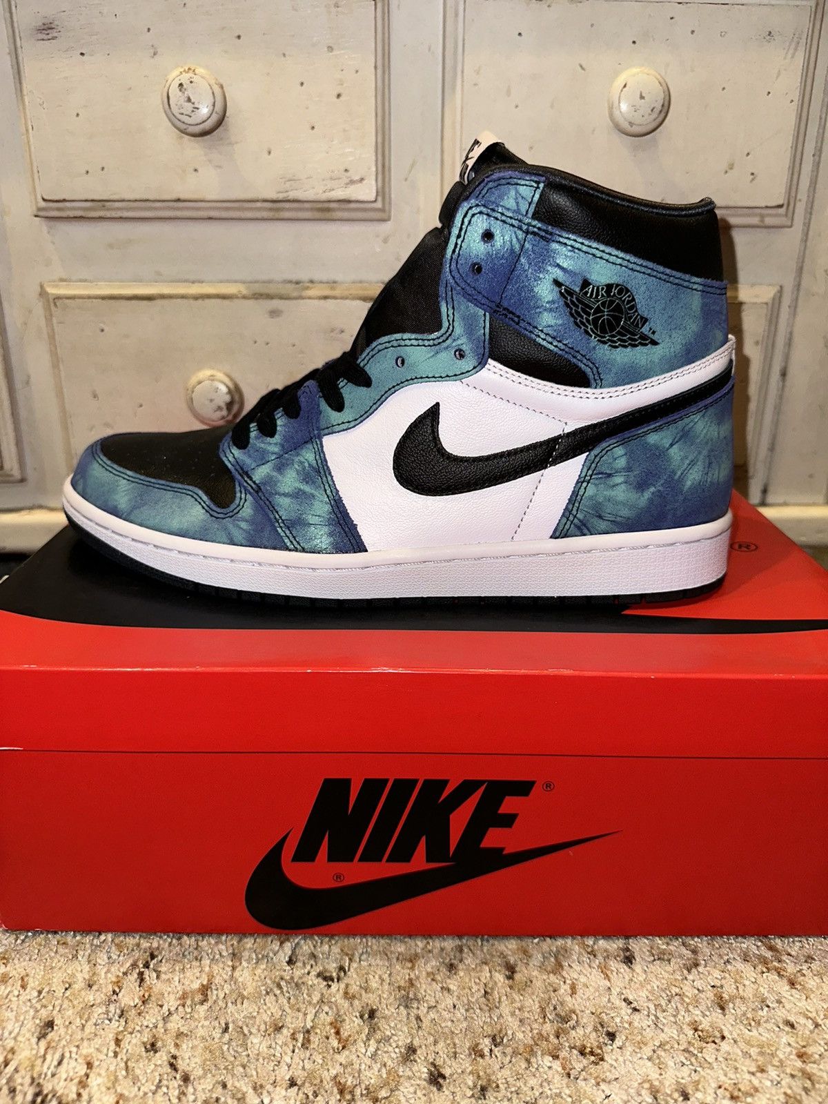 Jordan Brand × Nike Jordan 1 Retro High Tie Dye (Men’s size 10.5) Size US 12 / IT 42 - 5 Thumbnail