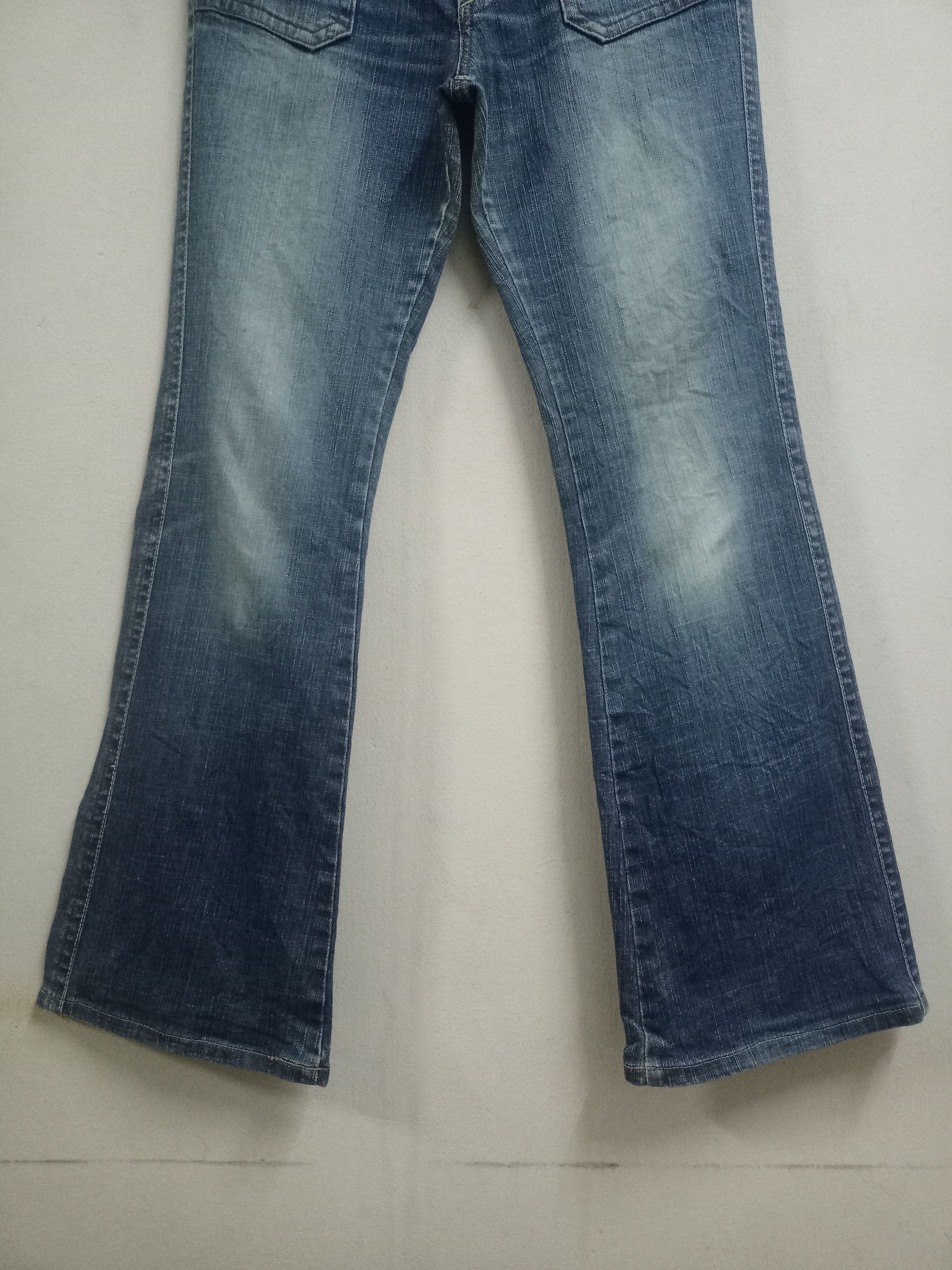 Japanese Brand Vintage Japanese Blue Way Fatigue Style Flare Jeans 30x29 Size US 30 / EU 46 - 5 Thumbnail
