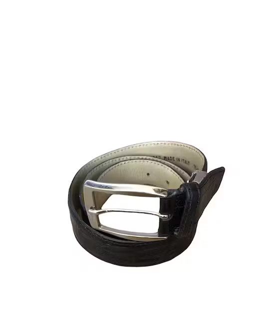 image of Vintage Genuine Leather Buckle Belt, Men's