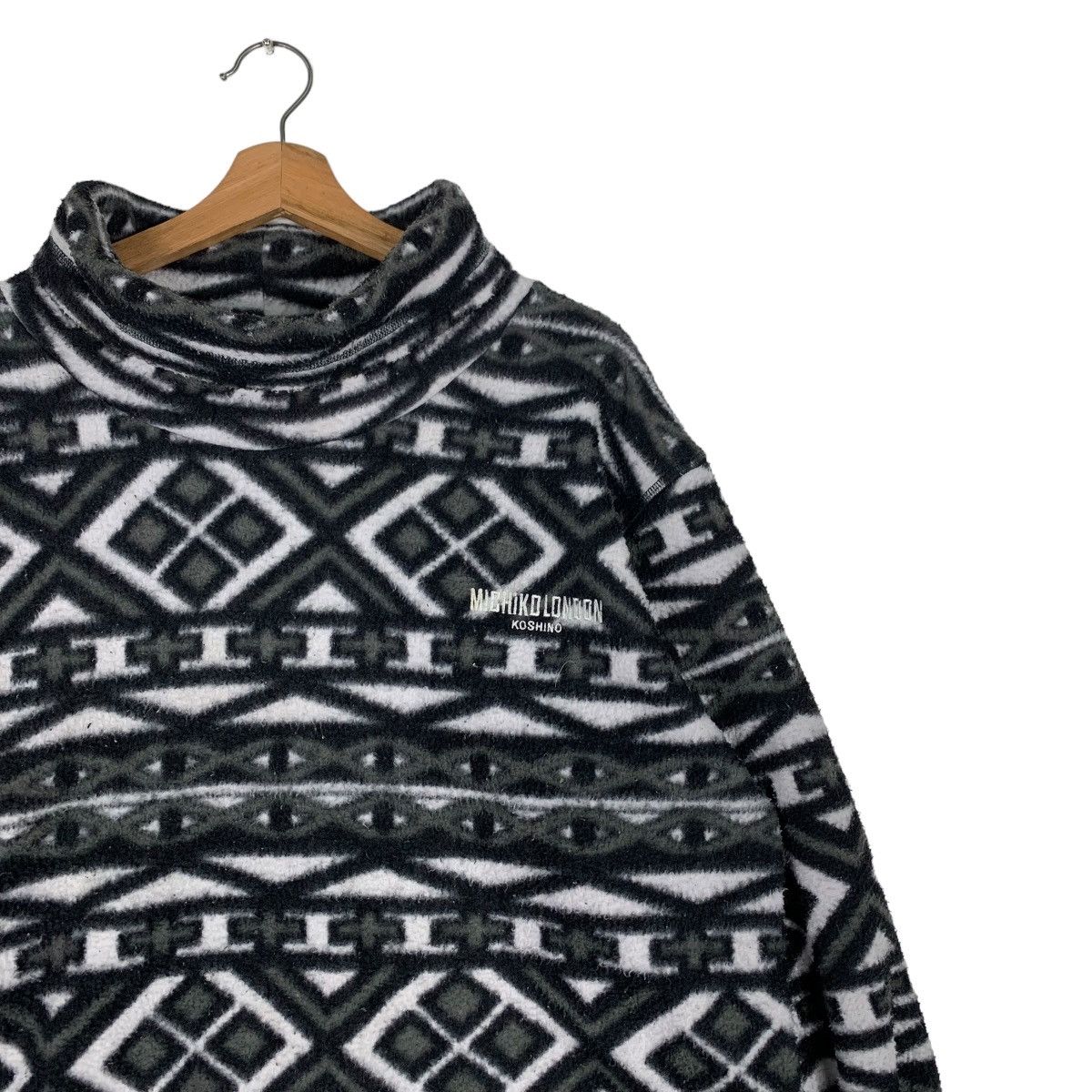 Michiko Koshino London Michiko Koshino Abstract Design Pullover Fleece #0888-C40 Size US M / EU 48-50 / 2 - 4 Thumbnail