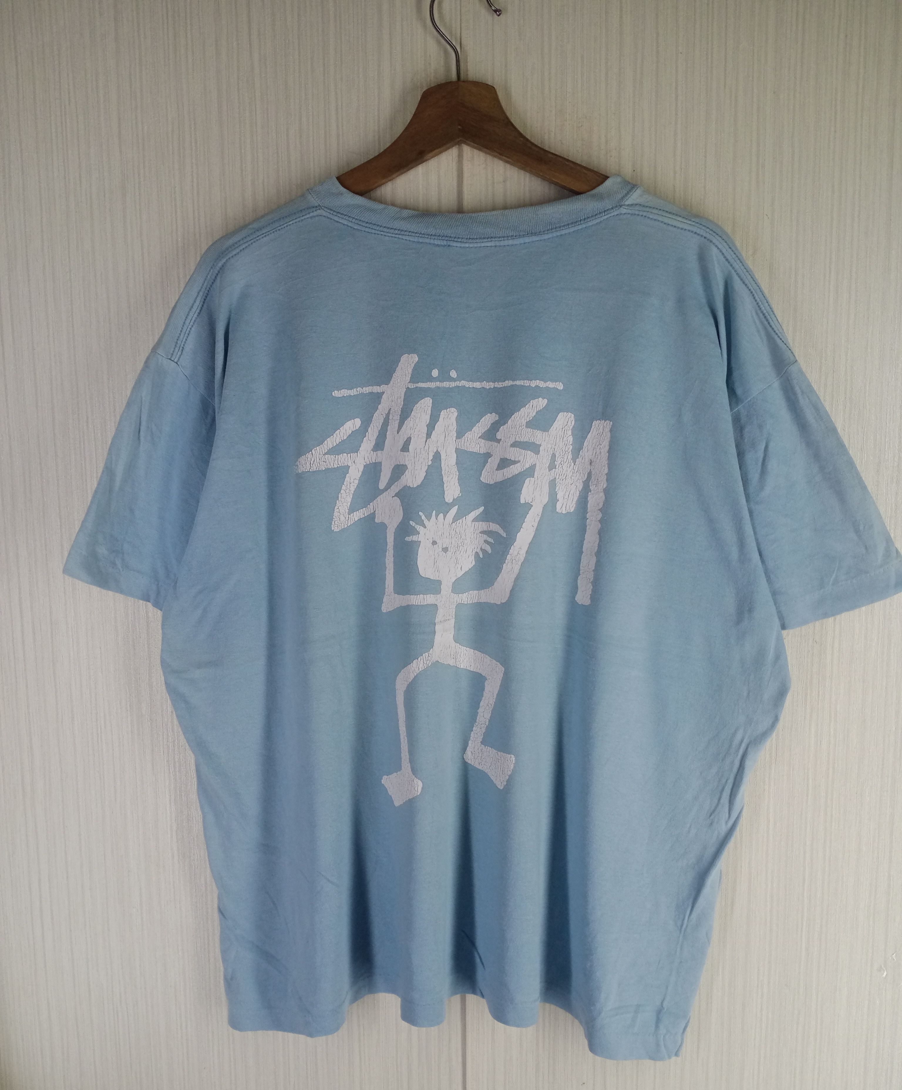 Stussy Very Rare Vintage Stussy 80s Stickman Tshirt Size US L / EU 52-54 / 3 - 1 Thumbnail