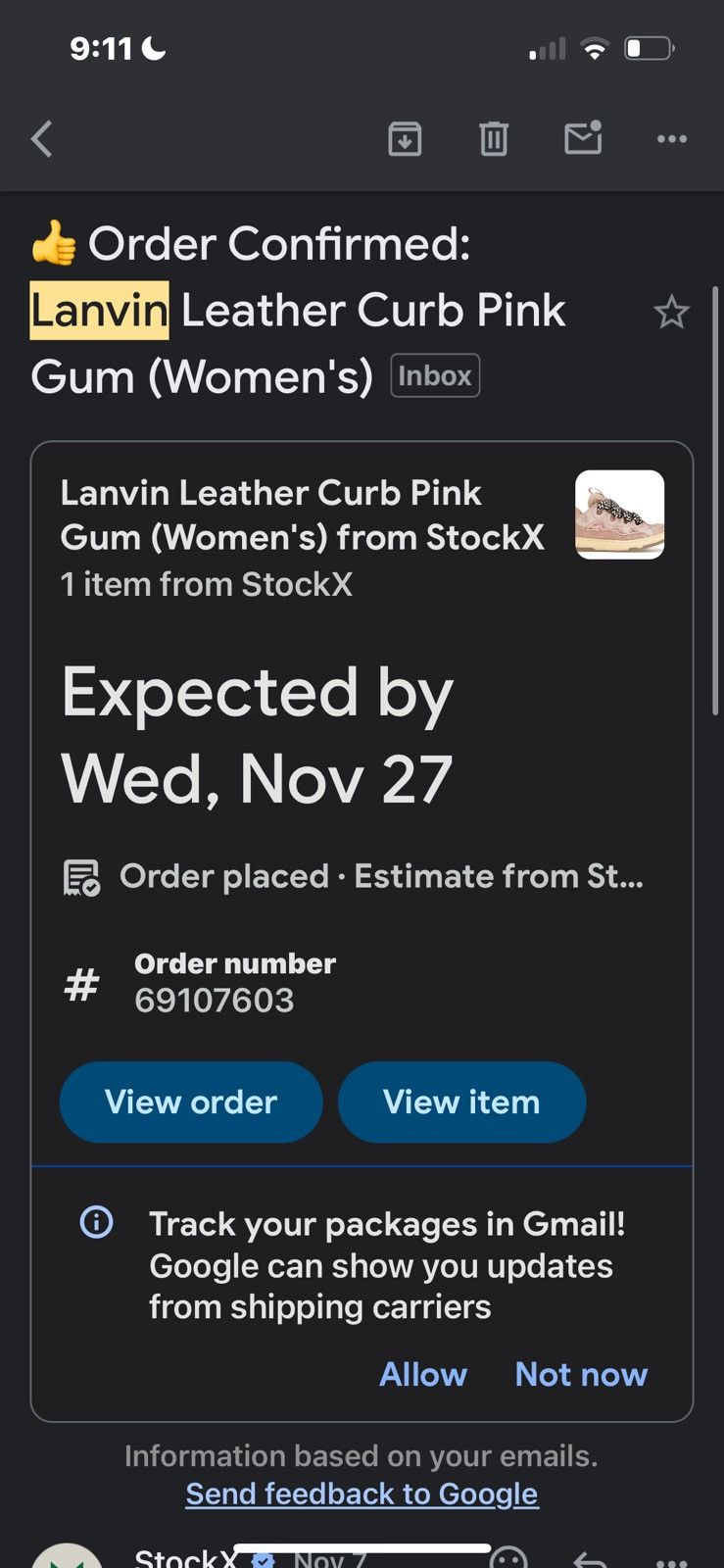 Lanvin Lanvin Leather Curb Pink Gum (Women’s) Size US 8 / IT 38 - 10 Thumbnail