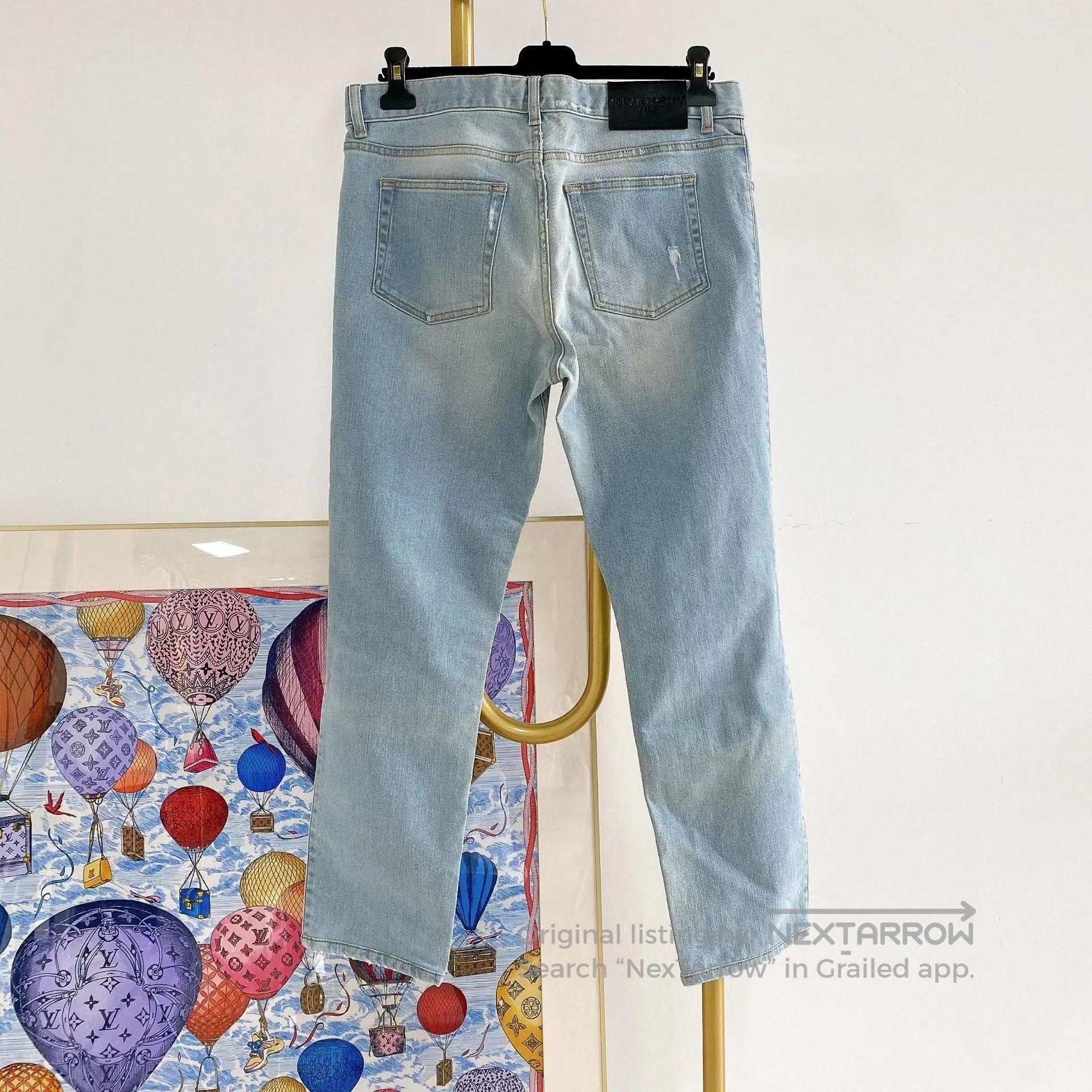 Givenchy Givenchy Blue Denim Ripped Jeans. Size US 32 / EU 48 - 2 Thumbnail