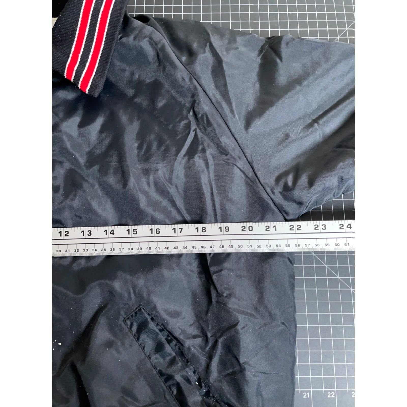 Vintage VINTAGE VTG Linden Michigan Marching Band Satin Jacket Adult Medium Black Chainstitch Size US M / EU 48-50 / 2 - 6 Thumbnail