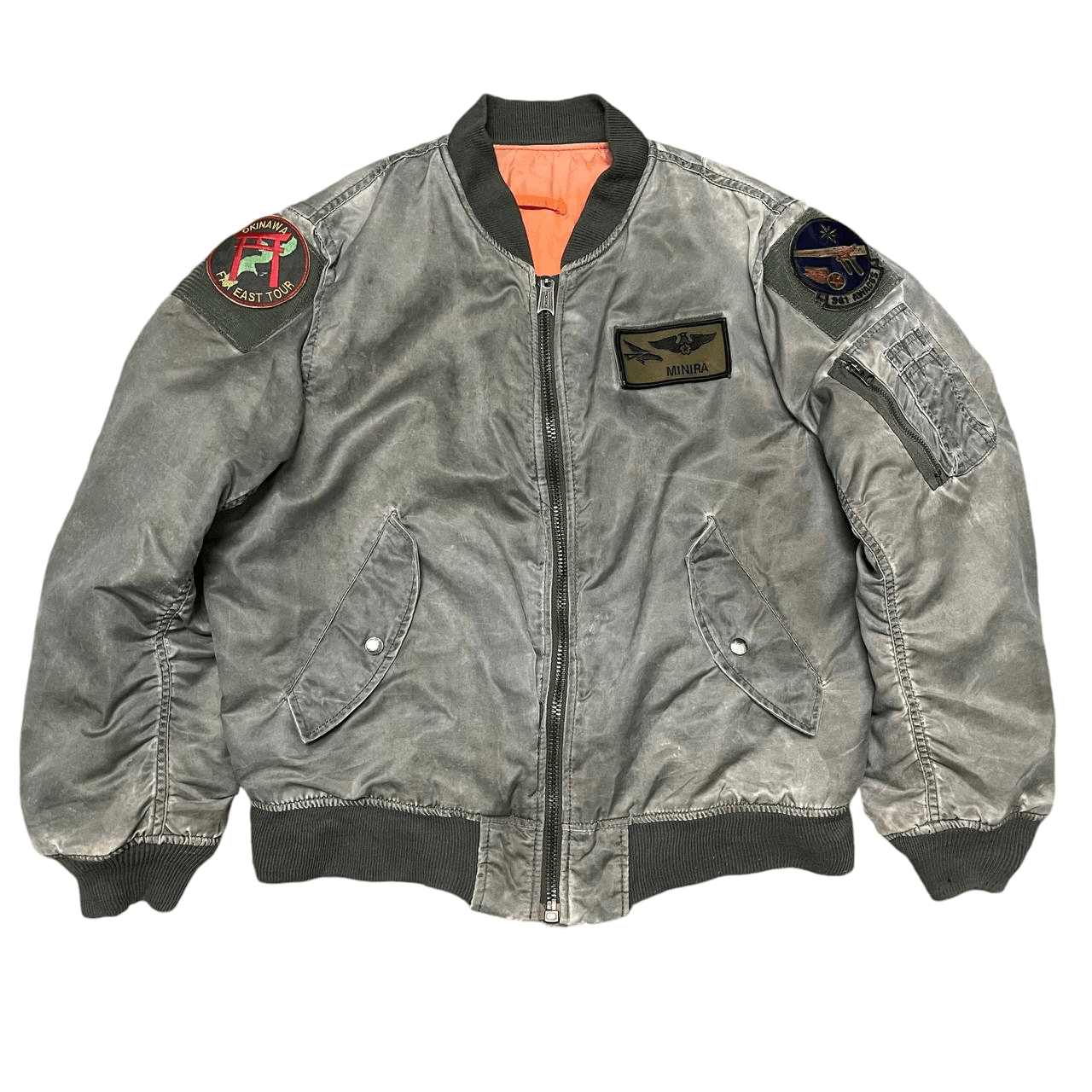 Vintage Vintage 80's Flyers Intermediate Ma 1 Bomber Jacket Military Size US M / EU 48-50 / 2 - 1 Thumbnail