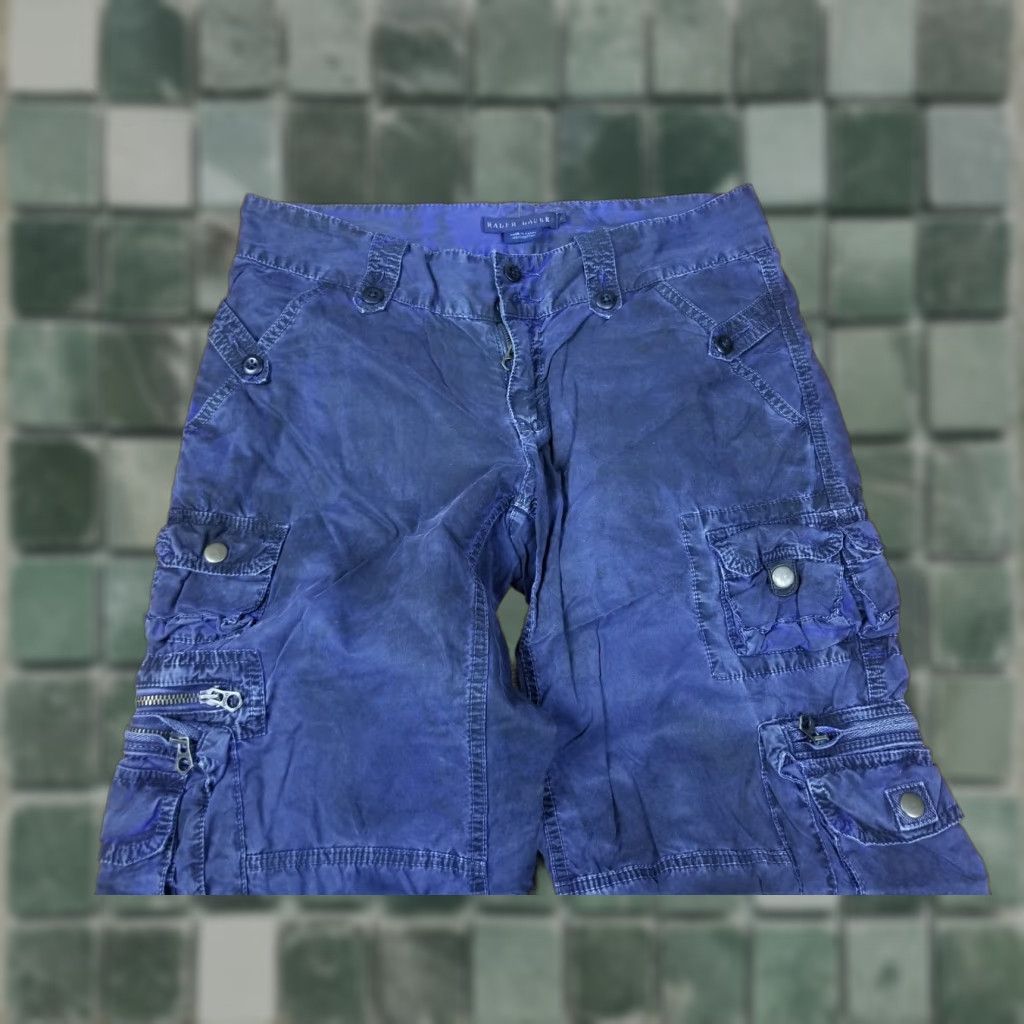 Ralph Lauren RALPH LAUREN POLO NAVY DISTRESSED DYED WASH CARGO WOMEN'S PANTS SZ 8 USED Size 24" / US 00 / IT 34 - 1 Thumbnail