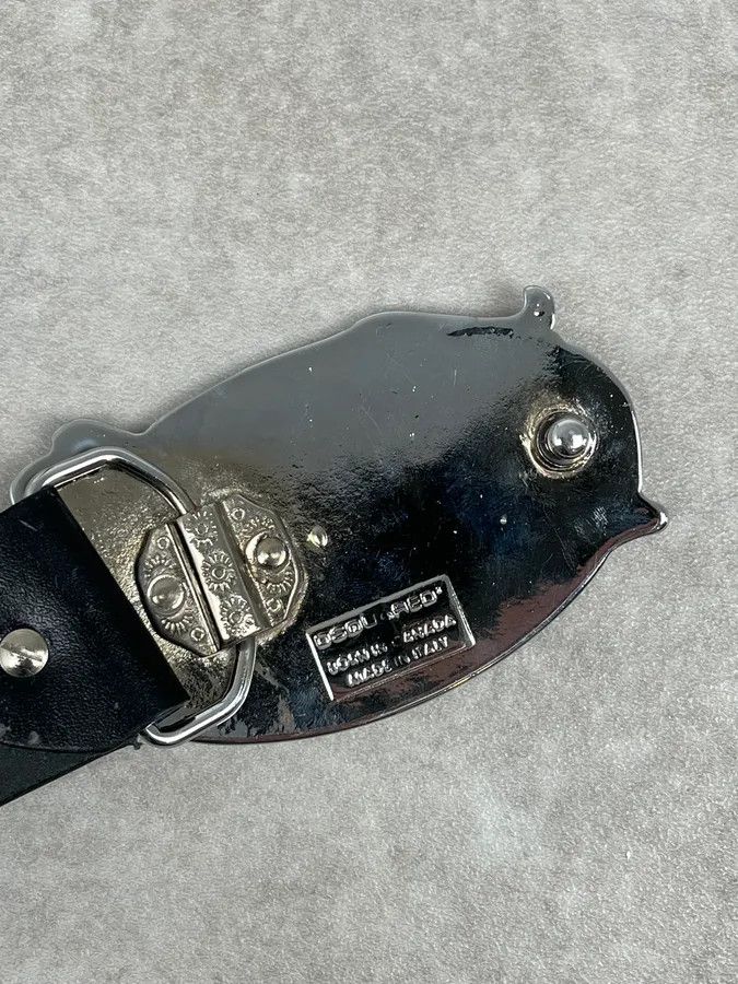 Dsquared2 Dsquared2 Lord Black Leather Cowboy Logo Belt Size ONE SIZE - 6 Thumbnail