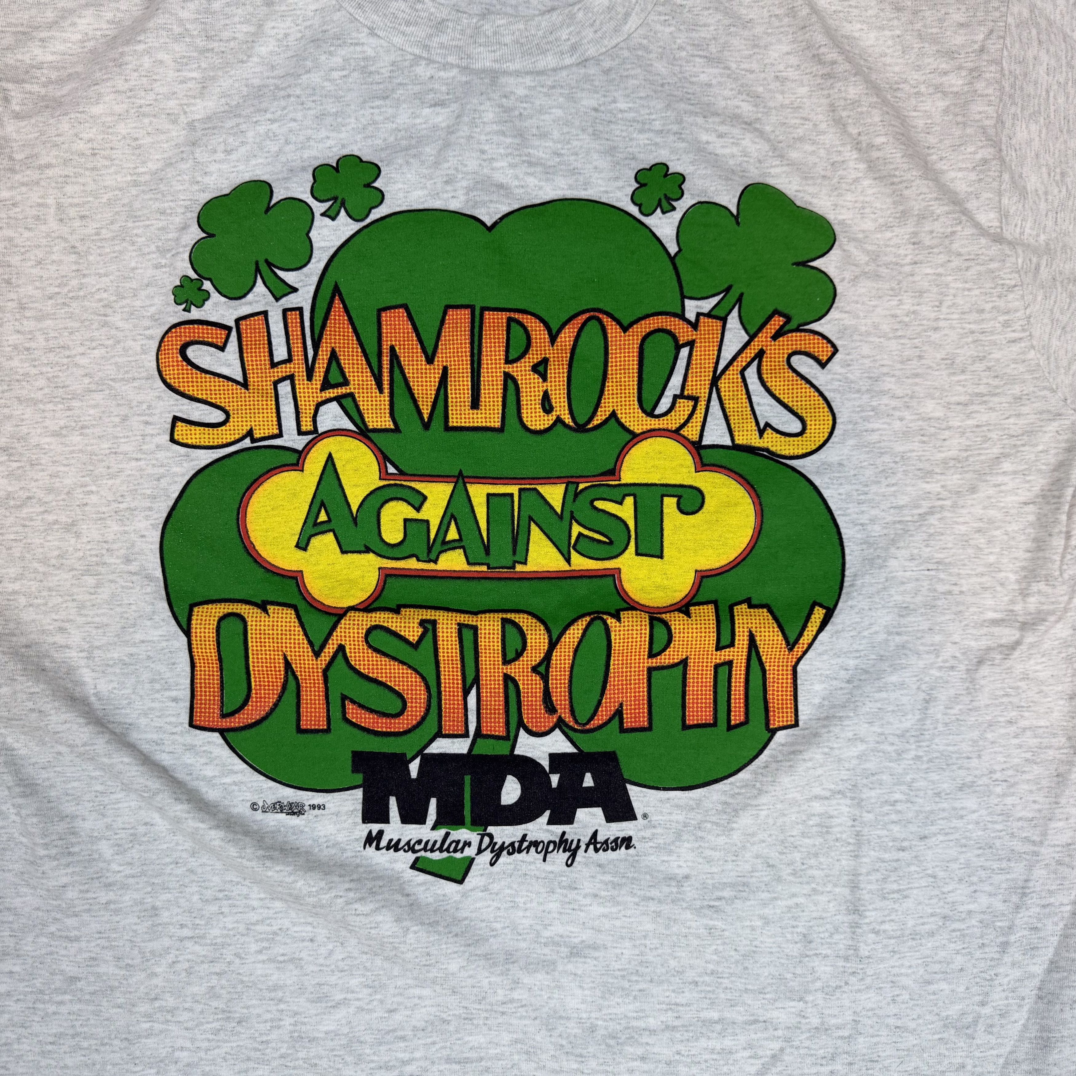 Vintage Vintage Single Stitch Shamrocks 1993 Tee Shirt XL Size US XL / EU 56 / 4 - 3 Thumbnail