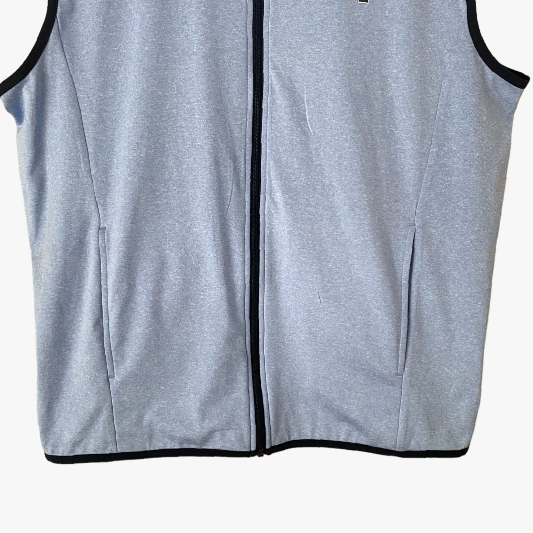 Vintage Crown & Ivy Full Zip Sports Vest Blue Men M Athletic 4-Way Stretch New Vest Size US M / EU 48-50 / 2 - 6 Thumbnail