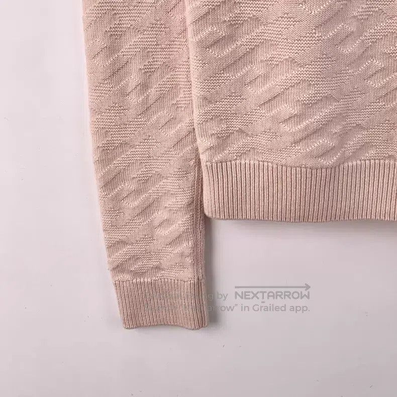 Hermes Hermes Nude pink jacquard all-over printed wool crewneck l Size XXS / US 00 / IT 34 - 4 Thumbnail