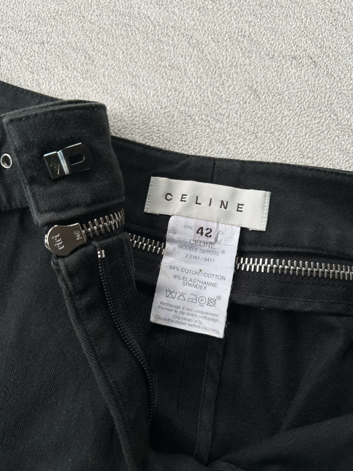 Celine Celine F/W 2003 Zipper Waistband Skirt Size 30" / US 8 / IT 44 - 8 Thumbnail