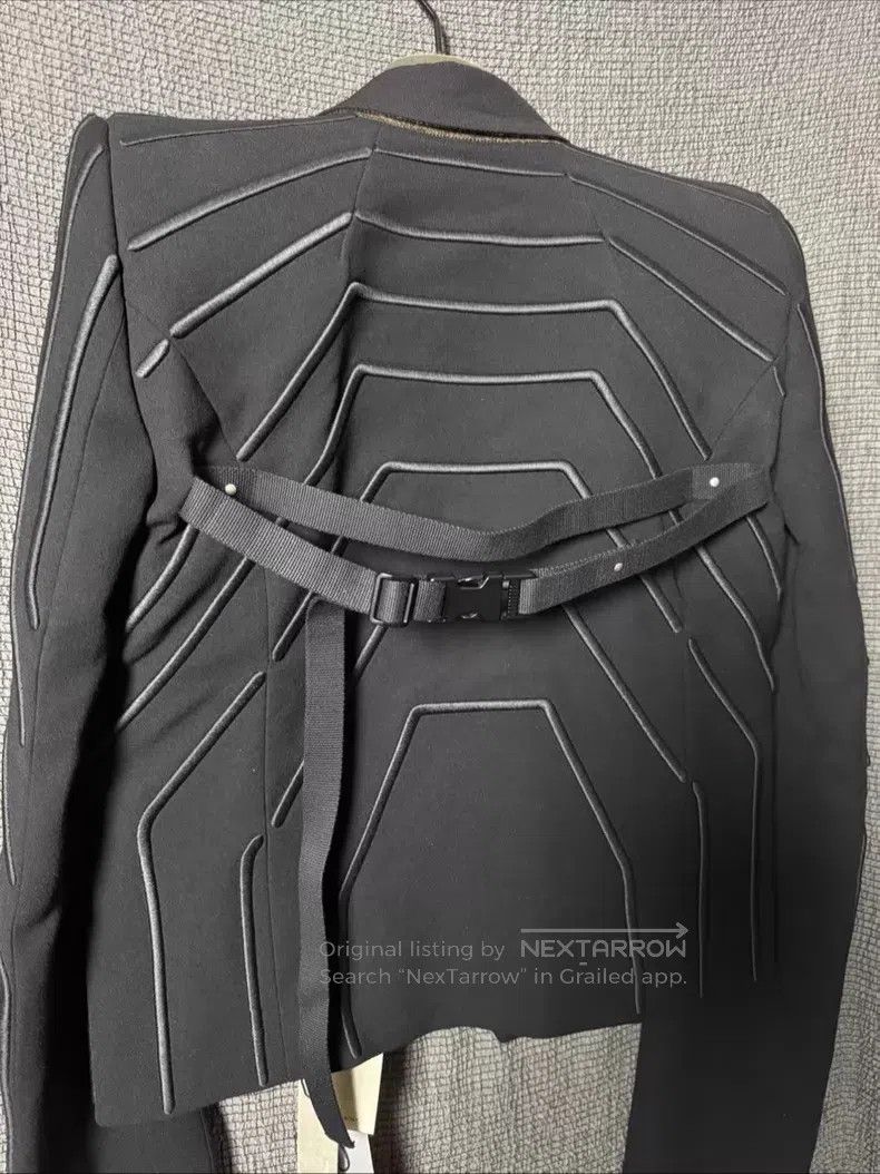 Rick Owens RICK OWENS Dark Pattern Embroidered Geometric Ray Shoulder Size S / US 4 / IT 40 - 4 Thumbnail