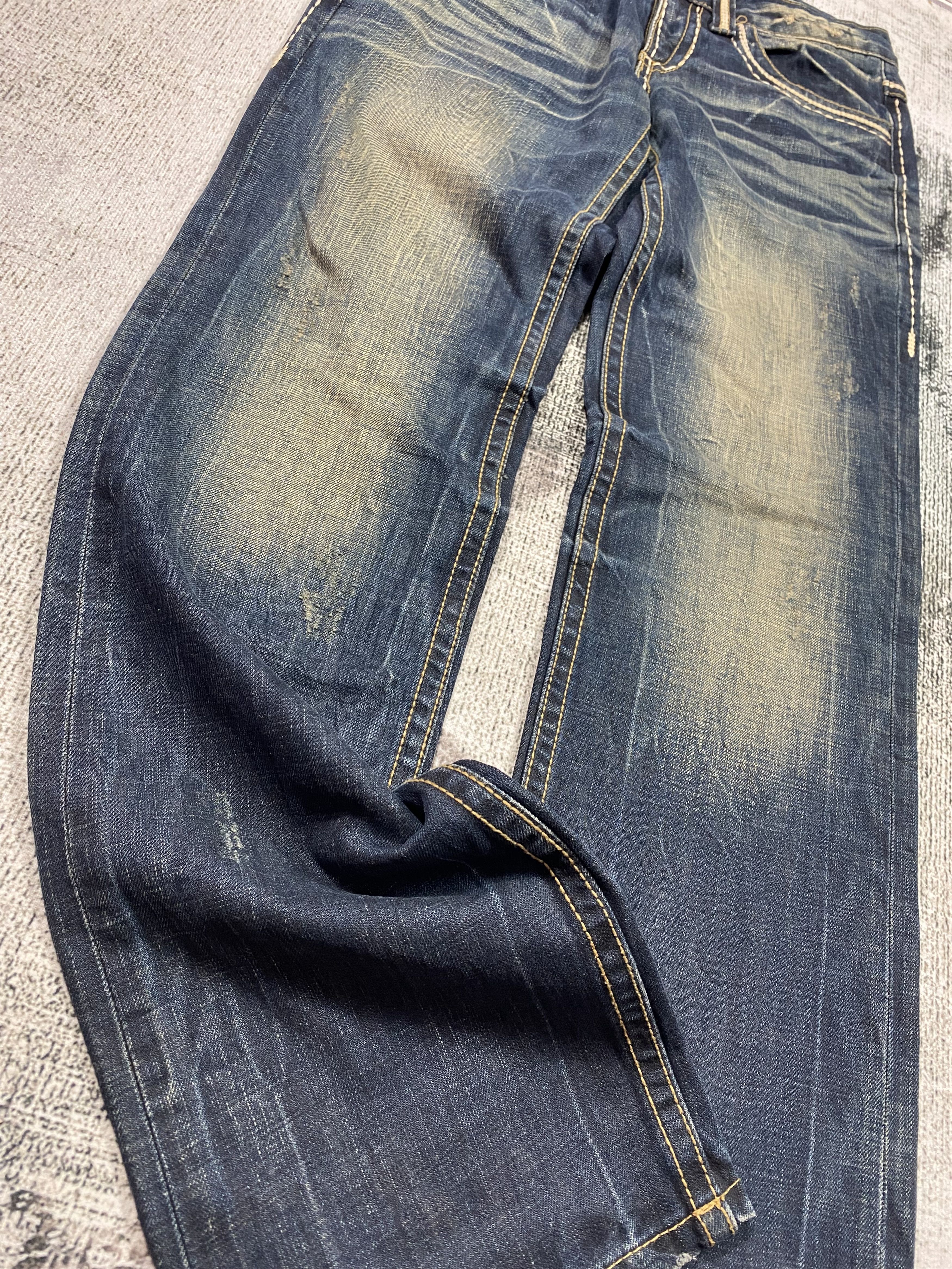 Japanese Brand RARE🔥Distressed Rusty Exotic Vintage Denim Lolita Jeans Size US 30 / EU 46 - 8 Thumbnail