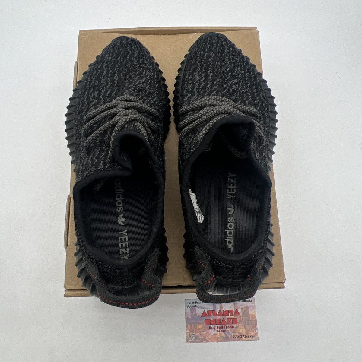 Adidas Yeezy boost 350 pirate black Size US 6 / EU 39 - 7 Thumbnail