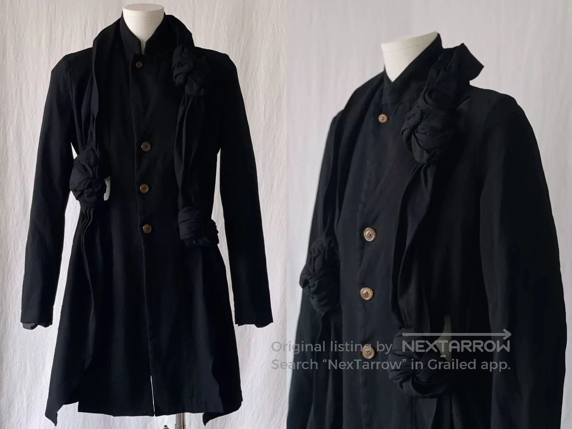 CDG by Comme des Garcons CDG Black Tailored Jacket with Cutouts. Size XS / US 0-2 / IT 36-38 - 5 Thumbnail