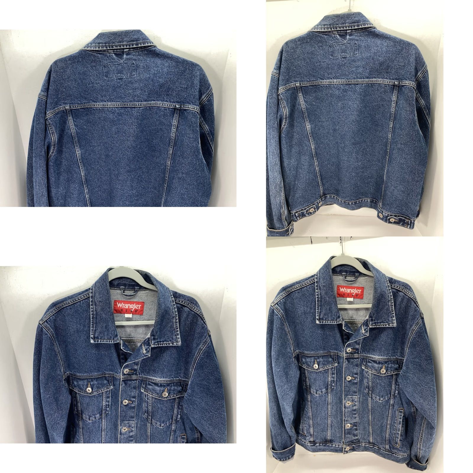 Wrangler Wrangler Denim Trucker Jacket Men Large Blue Button Western Medium Wash Jacket Mens Blue Wrangler Size US L / EU 52-54 / 3 - 8 Thumbnail