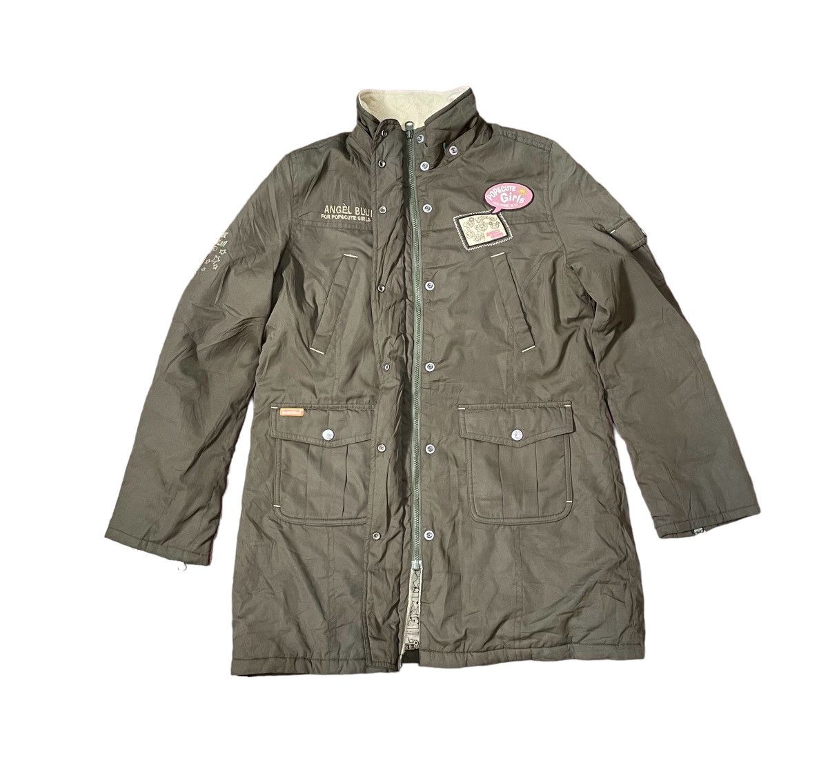 *FINAL DROP* 90s angel blue multipocket military jacket