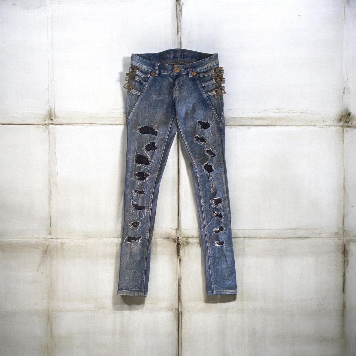 If Six Was Nine Dig Deef Distressed Punk Pants - look like hysteric glamour Size 31" - 1 Thumbnail