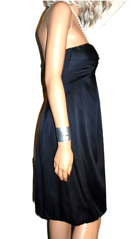 Nicole Miller Nicole Miller Collection Black Silk Strapless Dress 2 Size XS / US 0-2 / IT 36-38 - 6 Thumbnail