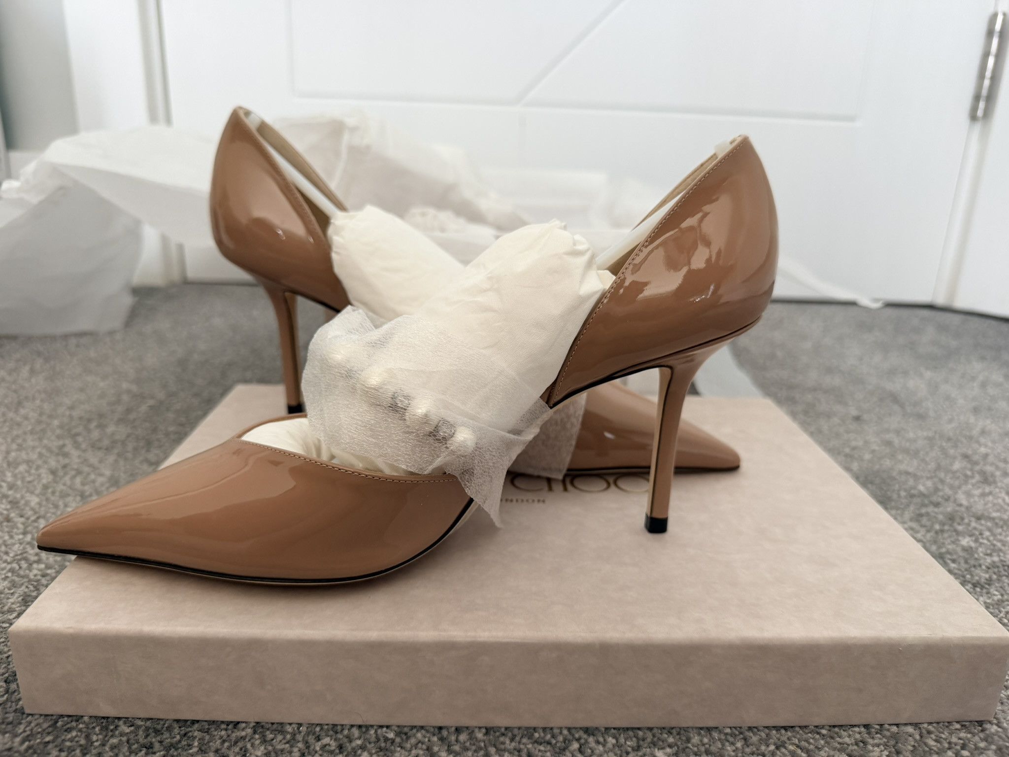 Jimmy Choo Jimmy Choo Aurelie 85 l 39 Ballet Pink/White Size US 9 / IT 39 - 1 Thumbnail