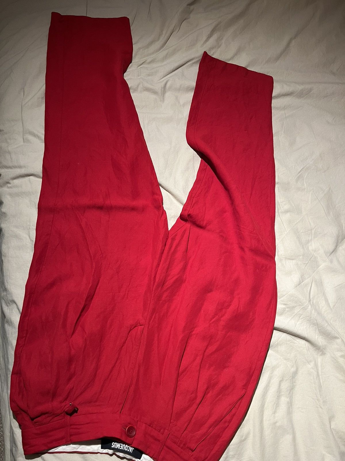 Jacquemus JACQUEMUS LE RAPHIA RED PANTS Size 48S - 5 Thumbnail