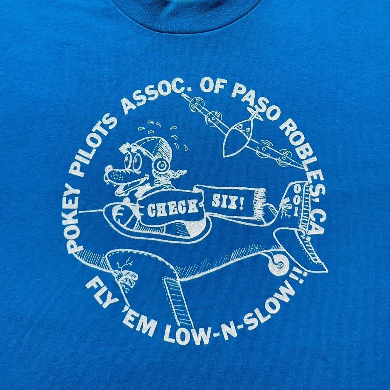 Hanes × Vintage Vintage Pokey Pilots Association of Paso Robles California T Size US XL / EU 56 / 4 - 3 Thumbnail