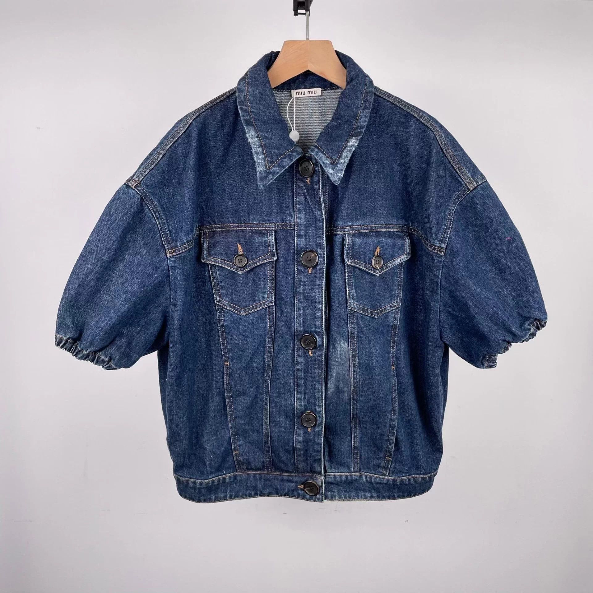 Miu Miu MIU MIU Women's Denim Jacket Size XS / US 0-2 / IT 36-38 - 1 Thumbnail