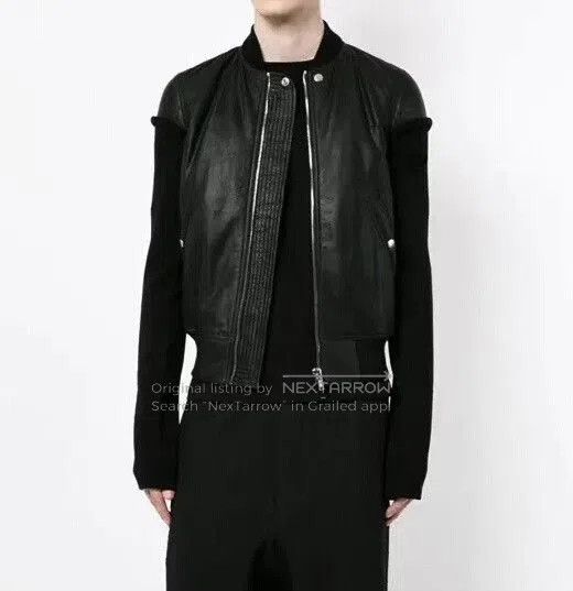 Rick Owens Rick Owens Leather Bomber Jacket. Size US S / EU 44-46 / 1 - 9 Thumbnail