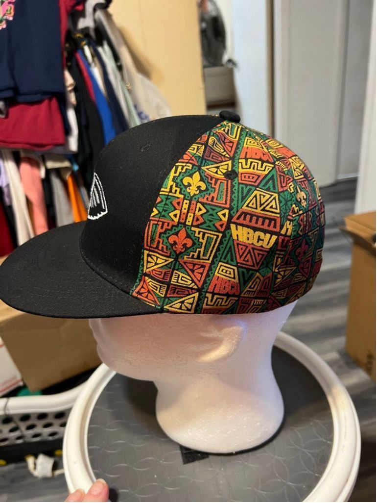 Other Men's Stackwell Black Pelicans HBCU Pattern Snapback Hat Size ONE SIZE - 2 Thumbnail