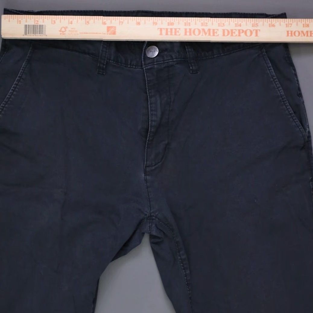 RVCA RVCA Daggers Fit Chino Pants Mens 34 Black Slim Fit Twill Straight Leg Classic Size US 34 / EU 50 - 5 Thumbnail
