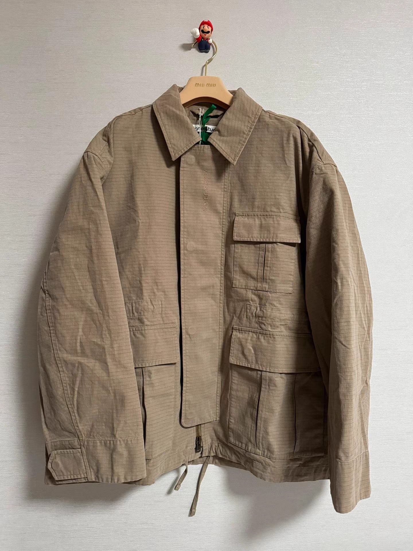 Acne Studios Beige Lightweight Utility Jacket with Multiple Pockets Size US M / EU 48-50 / 2 - 1 Thumbnail
