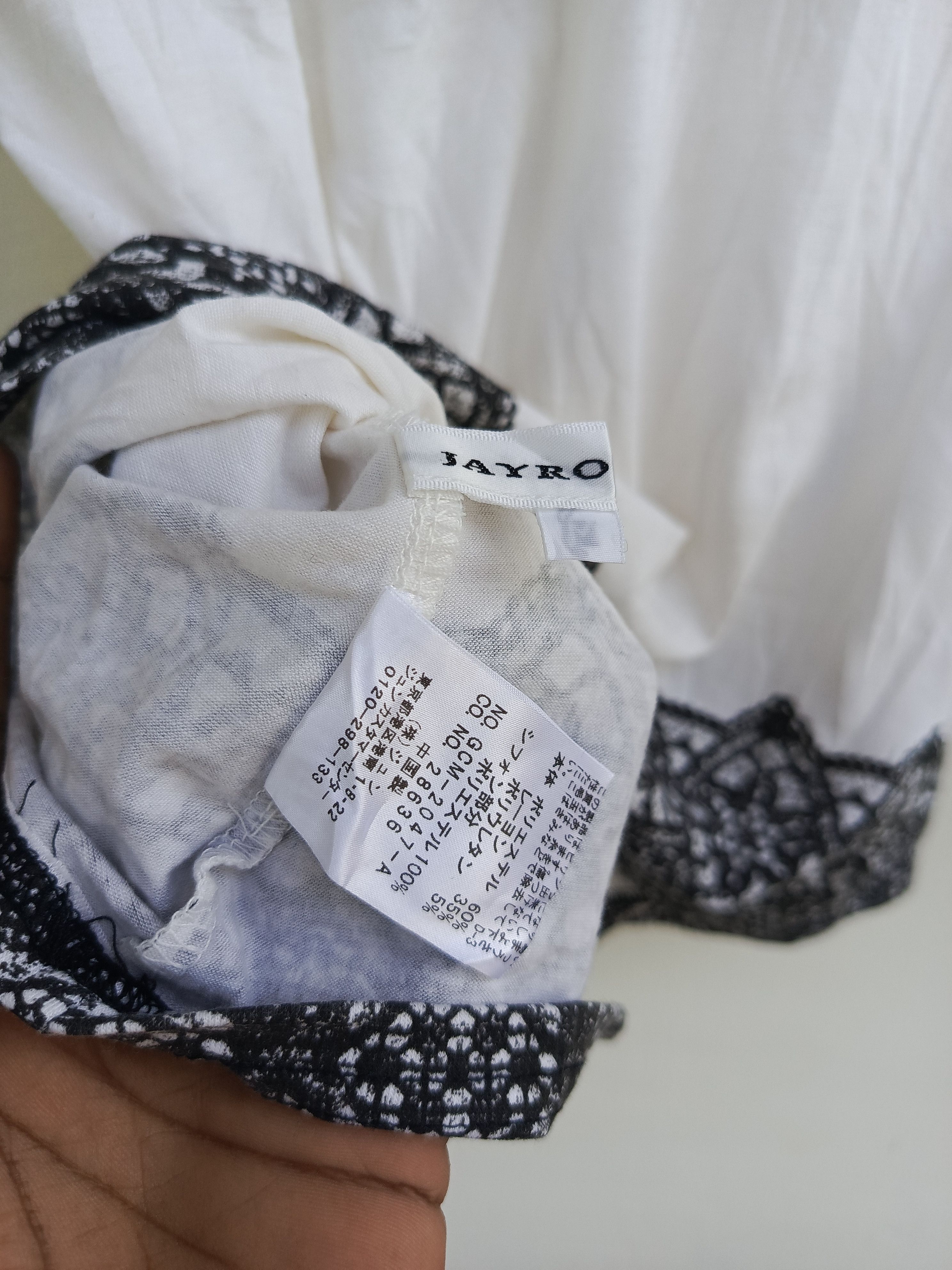Japanese Brand Jayro white short sleeve tshirt Size M / US 6-8 / IT 42-44 - 5 Thumbnail
