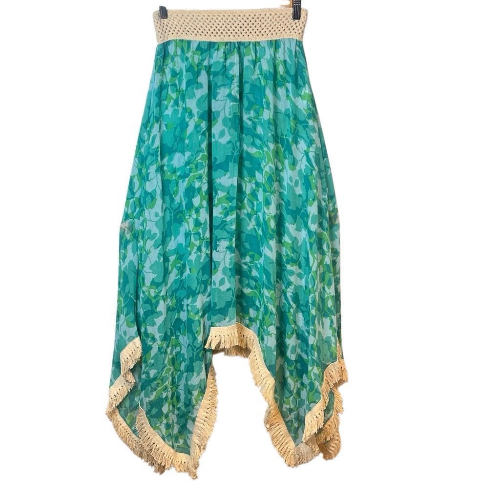 Ramy Brook Ramy Brook Floral Printed Riviera Skirt Turquoise XS S Handk Size 27" / US 4 / IT 40 - 9 Thumbnail
