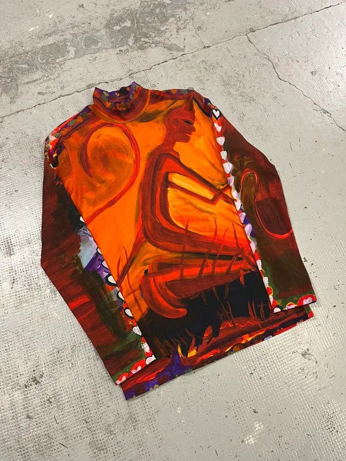 Givenchy SS2022 Givenchy Josh Smith Smith Demon Abstract Paint Longsleeves Size US S / EU 44-46 / 1 - 4 Thumbnail