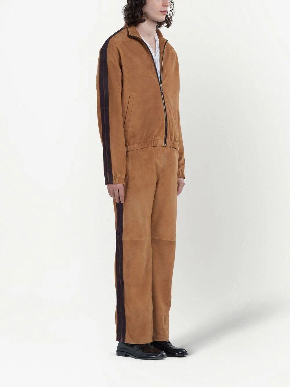 Marni o1srvl11e0724 Bomber Jacket in Brown Size US M / EU 48-50 / 2 - 3 Thumbnail