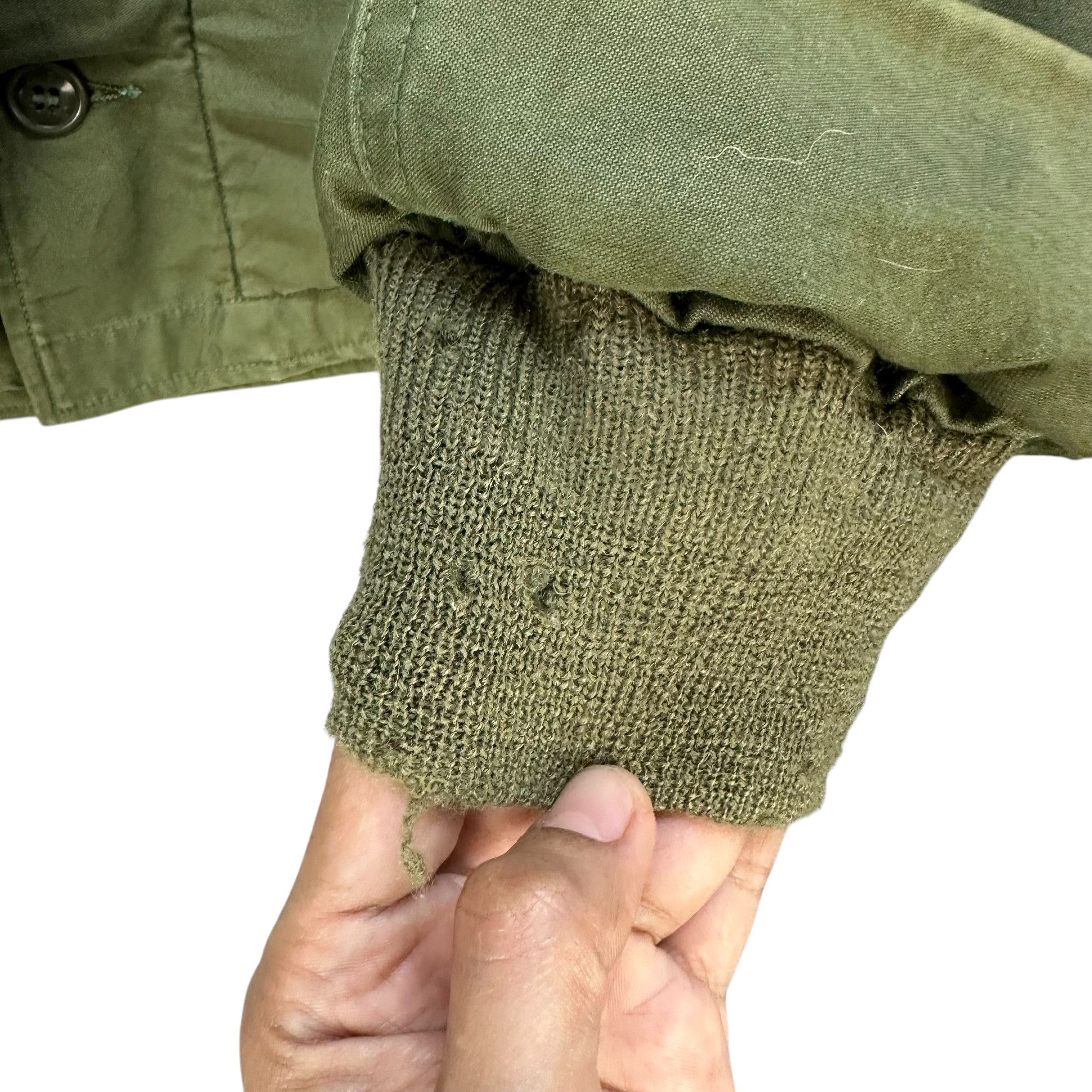Vintage 1970's USN A-2 Deck Jacket OG-107 Fleece Lined #A74-1795 Size US L / EU 52-54 / 3 - 7 Thumbnail