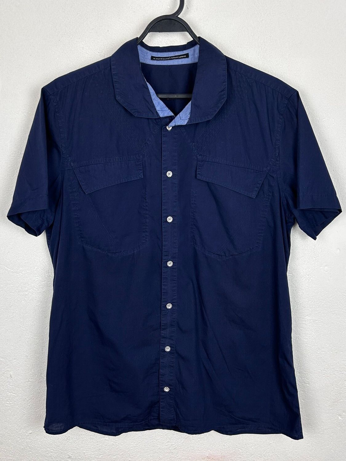 Marithe + Francois Girbaud Vintage Le Jean Marithe Francois Girbaud Short Sleeve Shirt Size US XL / EU 56 / 4 - 2 Thumbnail