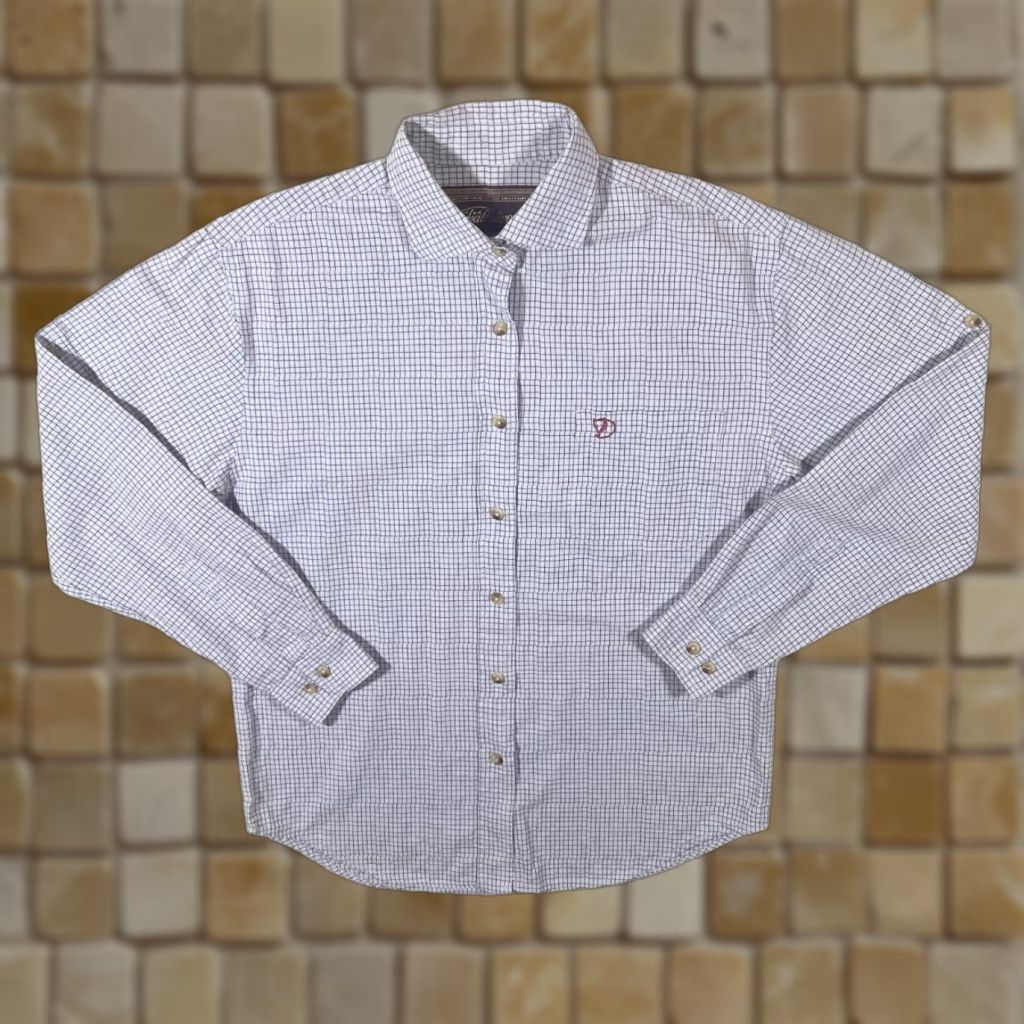 Vintage VINTAGE Fjallraven Light Blue White Check Long Sleeve Cotton Shirt Women's Small Shirt Women XS-Size? Size S / US 4 / IT 40 - 1 Thumbnail