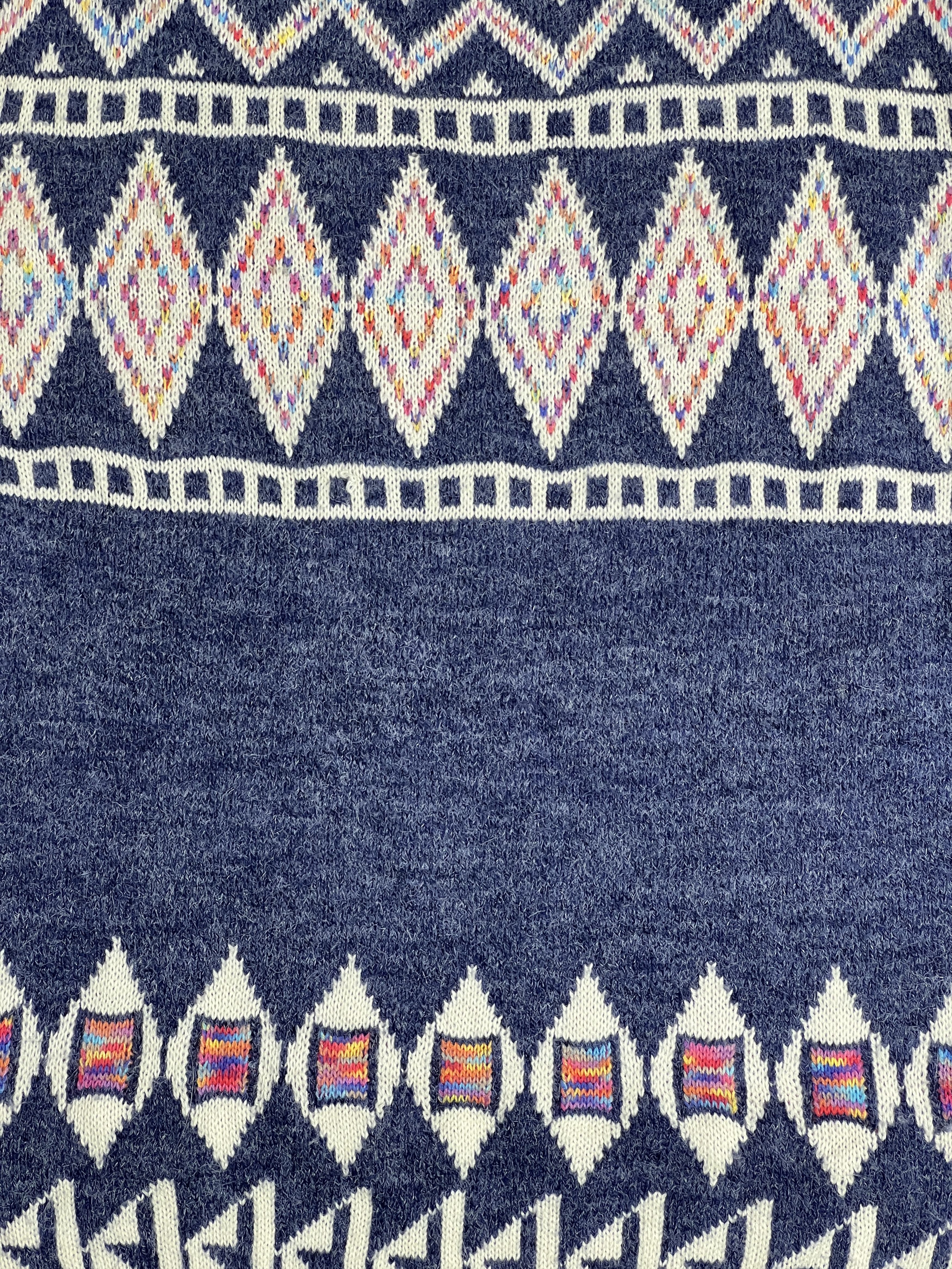 Japanese Brand ANAP Argyle Knit Sweater (F) JK454 Size ONE SIZE - 2 Thumbnail