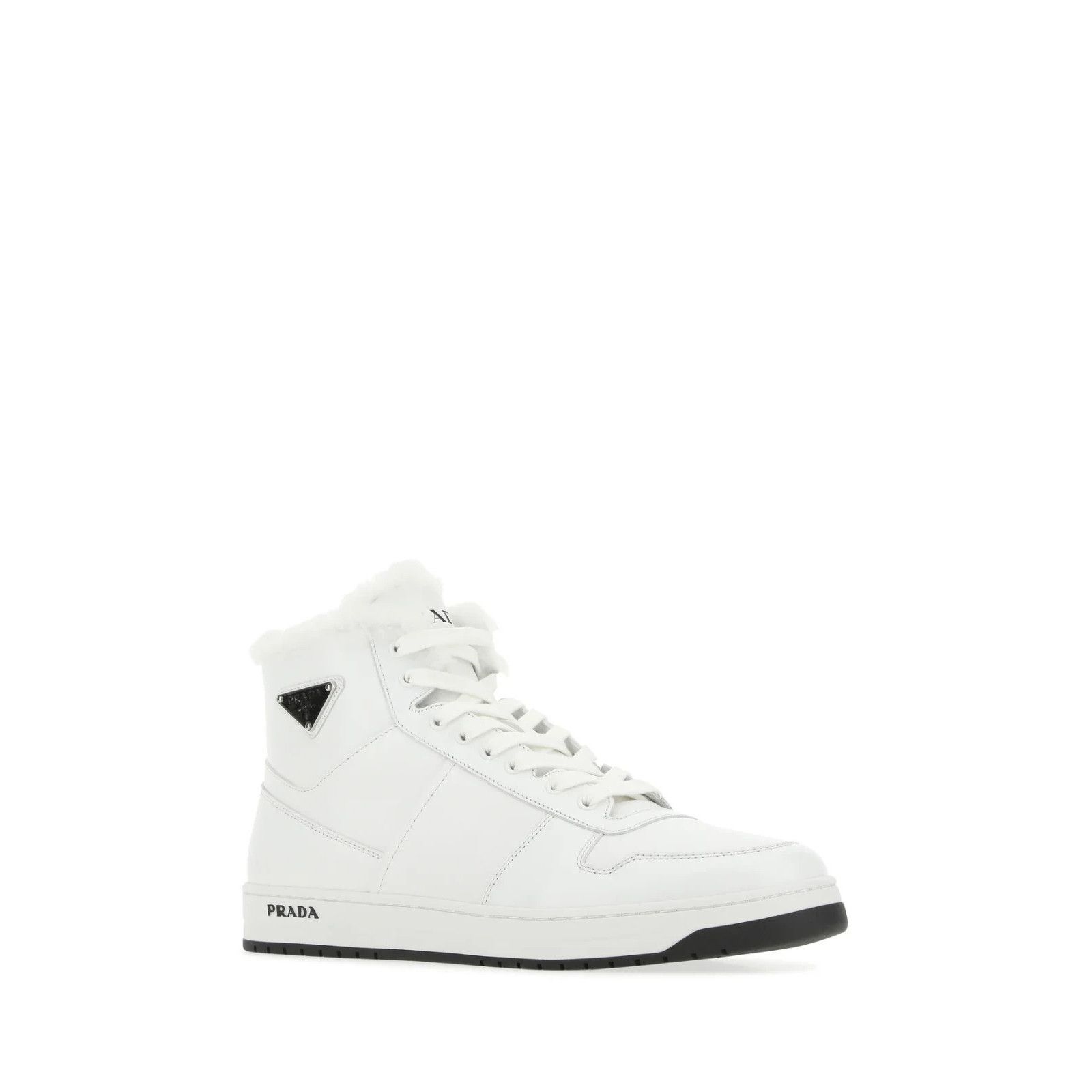 Prada PRADA White Leather Sneakers New And Authentic (Men's size:6 Size US 6.5 / EU 39-40 - 2 Thumbnail