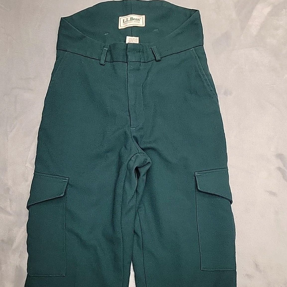 Vintage VINTAGE L.L. Bean Snow Pants Mens 32x33 Green Insulated Cargo USA 90s Winter Pants Mens Green 90s Cargo Solid Winter Mens Size US 32 / EU 48 - 3 Thumbnail