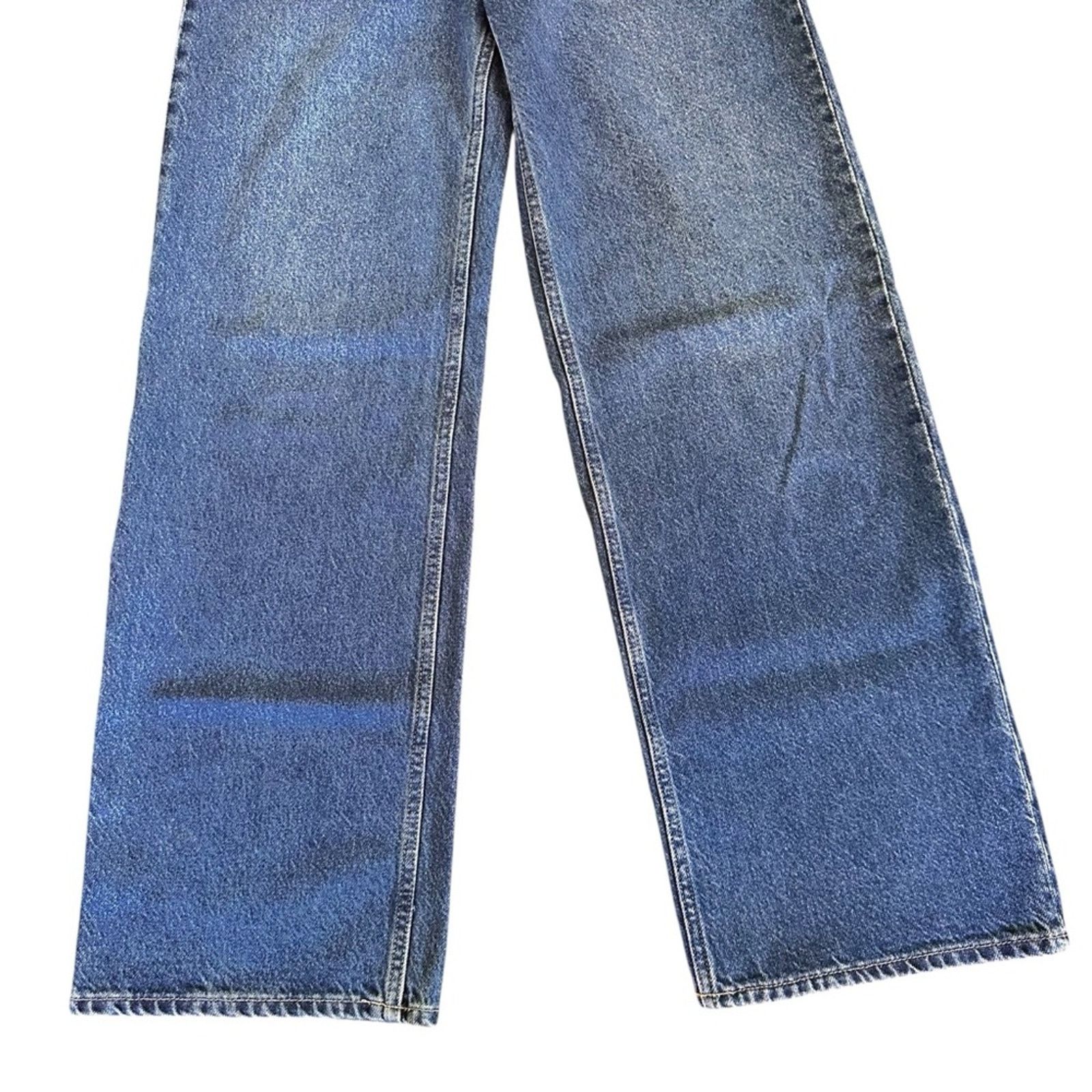 H&M H&M Wide Straight Leg Denim – Medium Wash – Size 2 – EUC Size 25" / US 0 / IT 36 - 5 Thumbnail