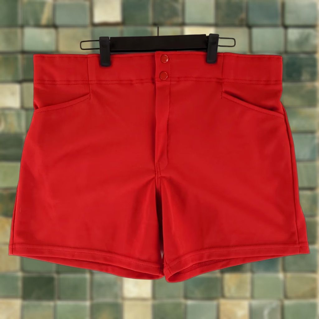 Spalding VINTAGE Spalding Gym Shorts 80s 90s Made USA Red Mens XL 40-42 40 Actual Women? Size US 40 / EU 56 - 1 Thumbnail