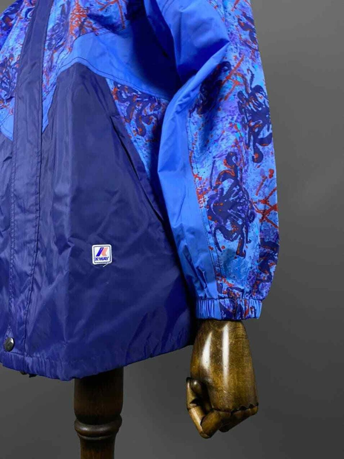 K-Way K.WAY PLUS Blue Zip Up Waterproof Nylon Jacket Size M Size US M / EU 48-50 / 2 - 6 Thumbnail