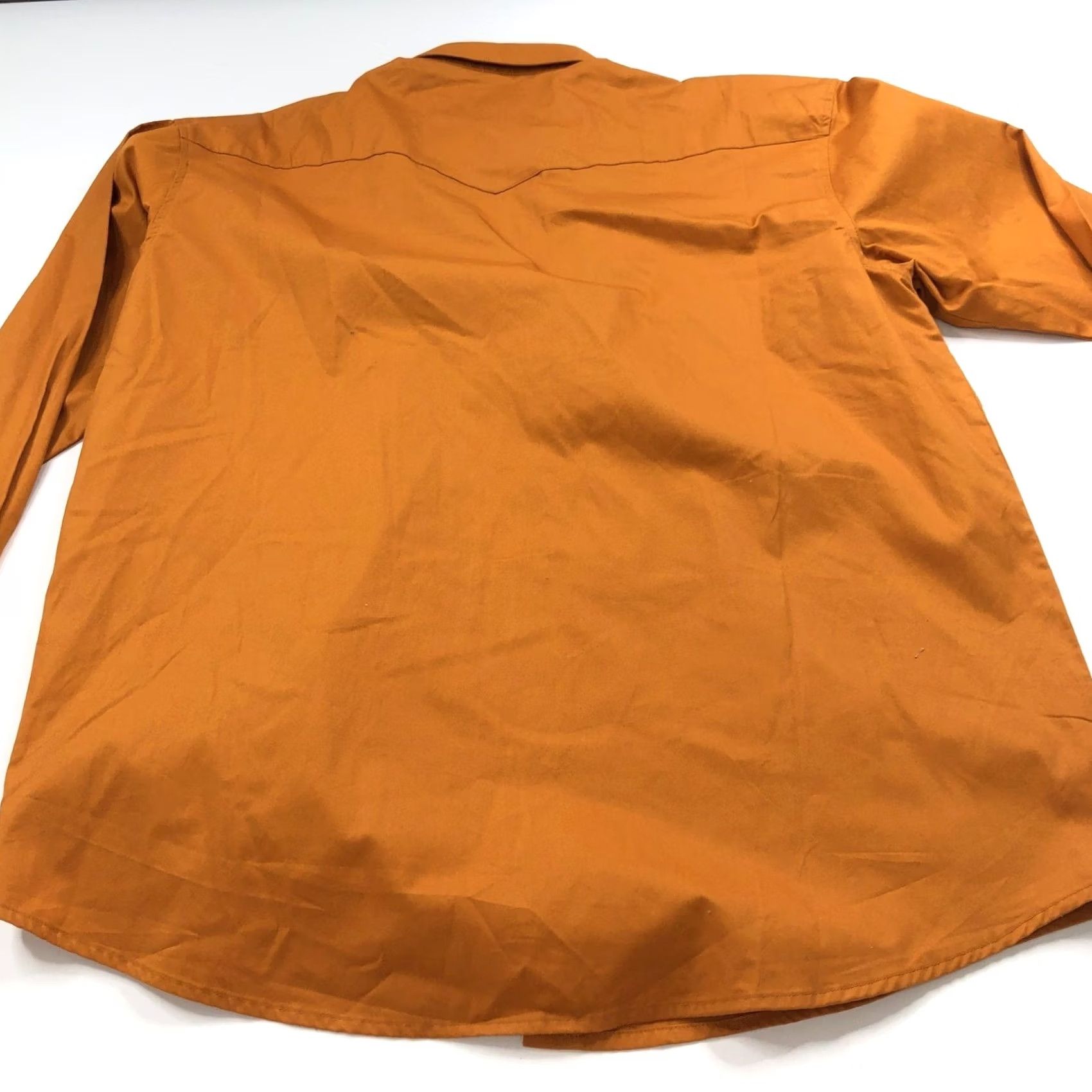 Wrangler VINTAGE Wrangler 2xt TALL 18.5/38 Button Long Sleeve Casual Shirt Orange Rust MINT Size US XXL / EU 58 / 5 - 7 Thumbnail