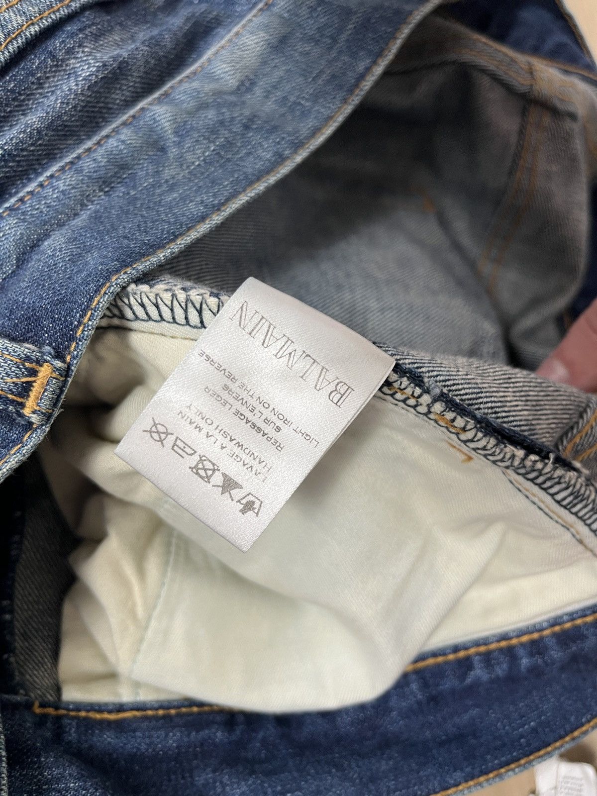 Balmain Balmain Decarnin era blue Wash Jeans Size US 32 / EU 48 - 5 Thumbnail