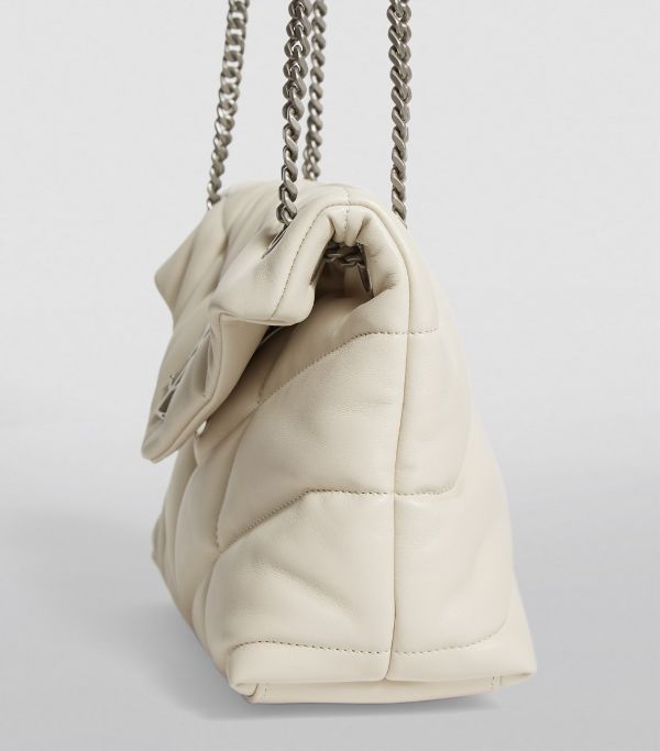 Saint Laurent Paris o1s1wg110924 Size: OS / Puffer Small Nappa Leather Bag Beige Size ONE SIZE - 7 Thumbnail