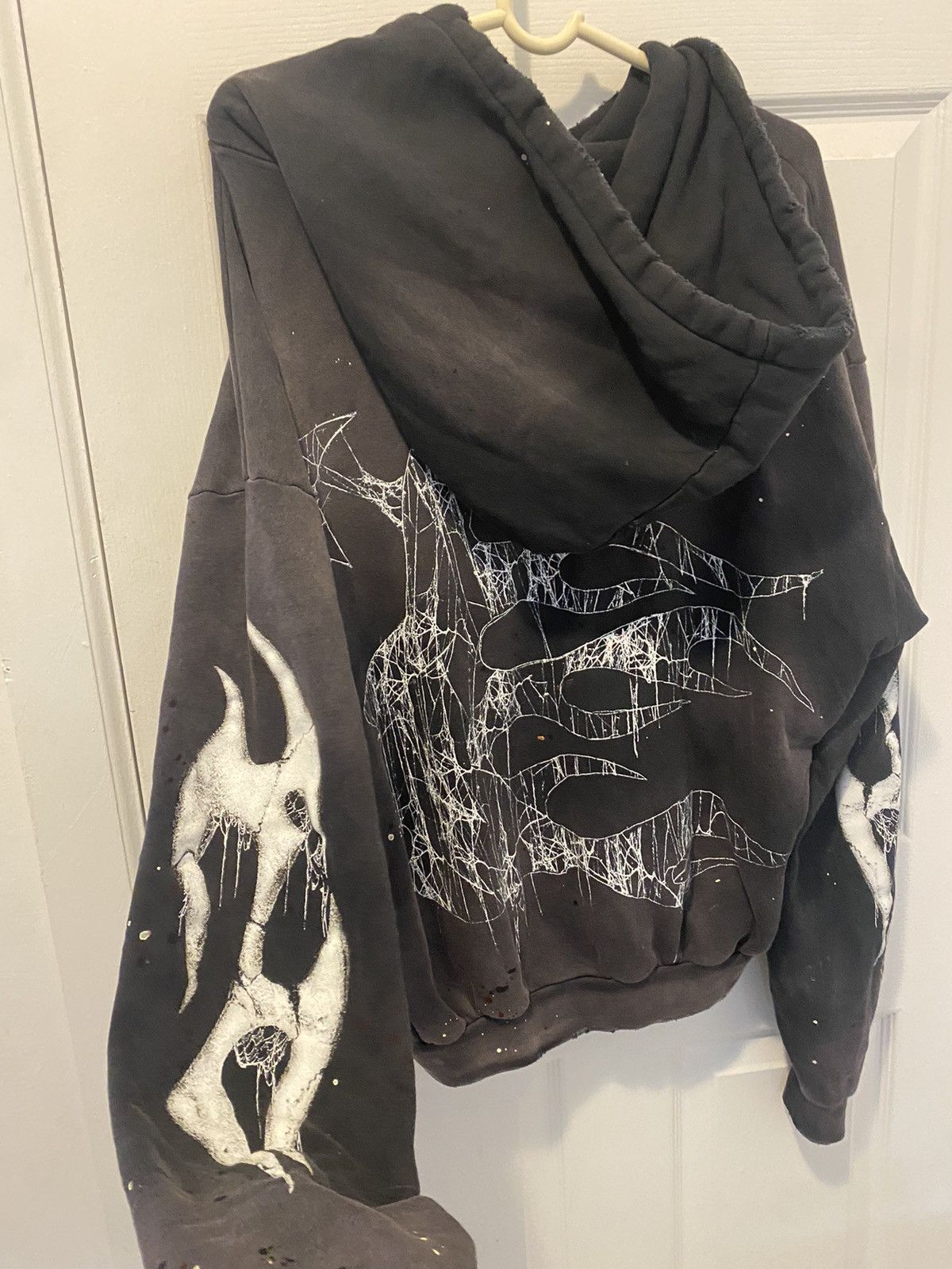 HELLSTAR HELLSTAR HALLOWEEN ZIP UP SPIDER WEB | Grailed