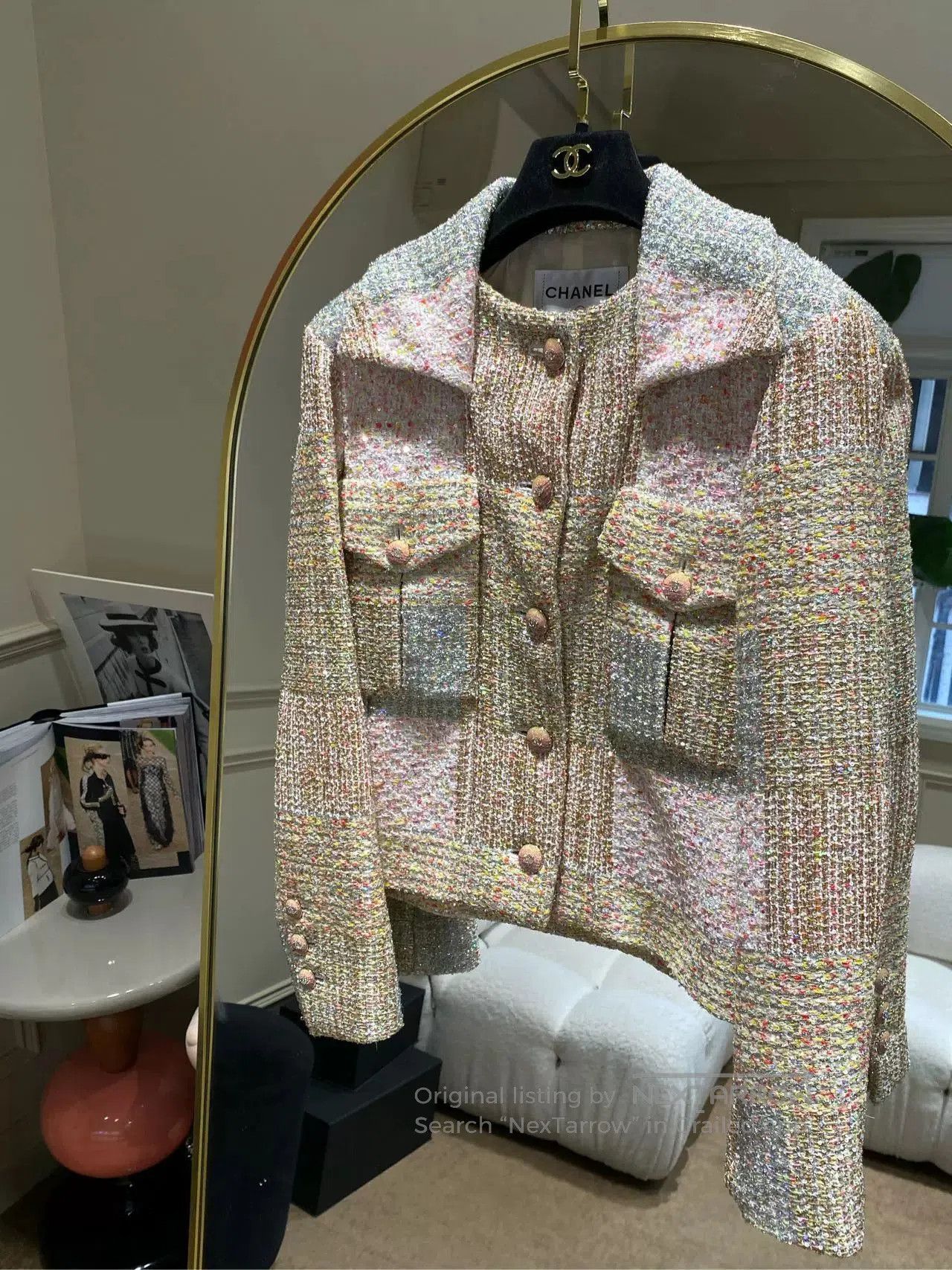 Chanel Chanel 24C Sequin Diamond Button Jacket. Size US XS / EU 42 / 0 - 1 Thumbnail