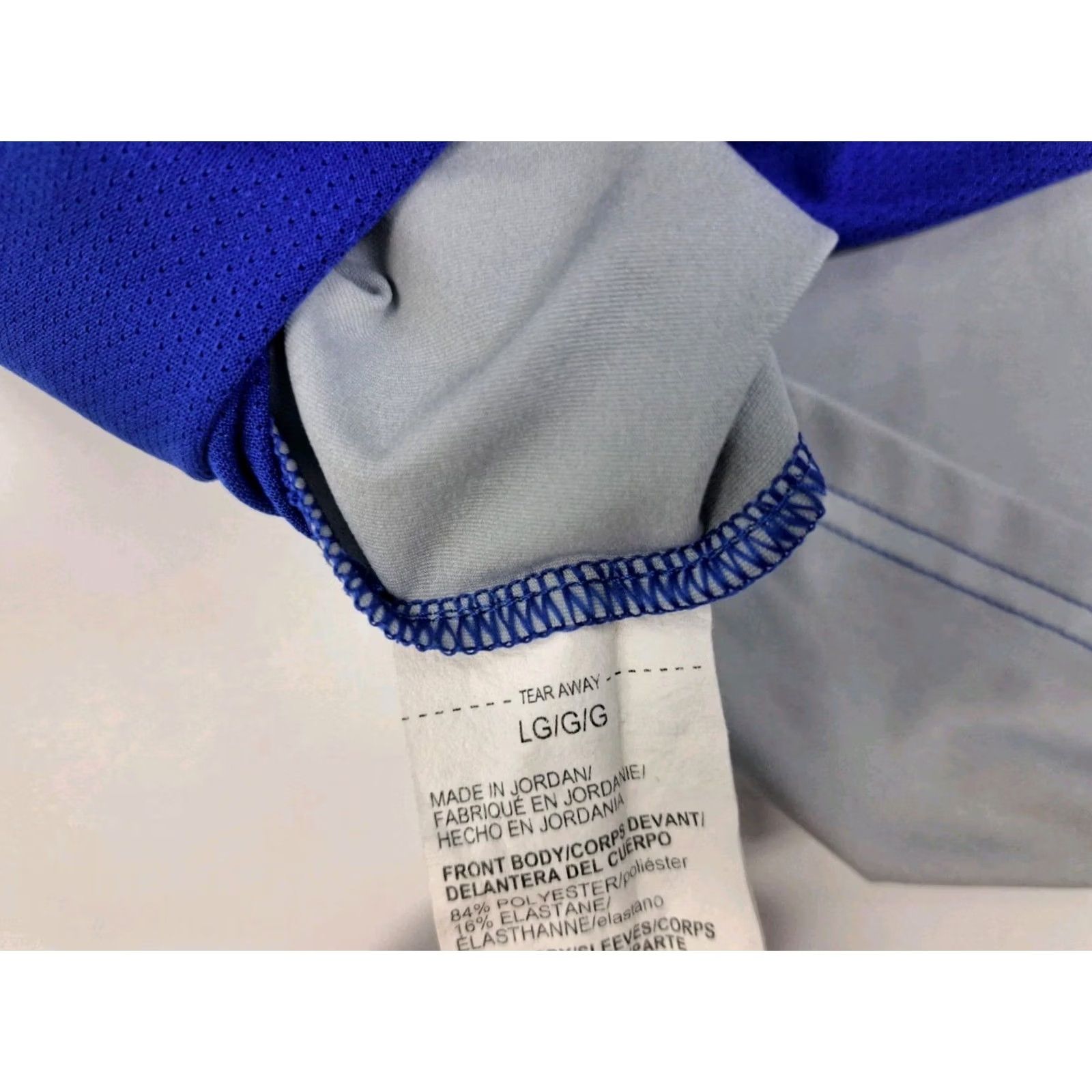 Under Armour Under Armour Mens 3/4 Sleeve Baseball Shirt Blue/Grey Size L Crew Neck P/SP 7004 Size US L / EU 52-54 / 3 - 8 Thumbnail